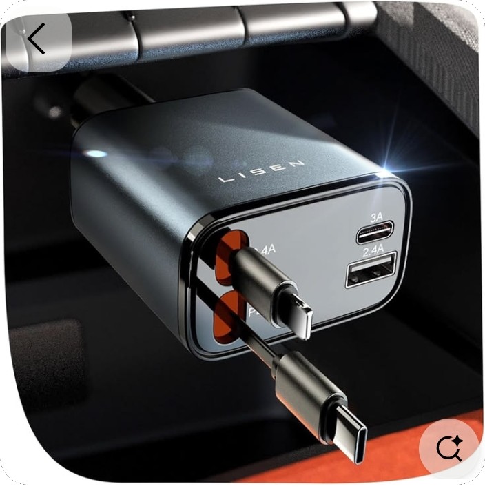 LISEN Retractable Car Charger